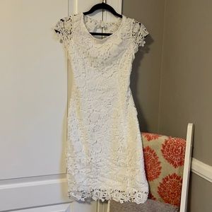 Lulus lace open back cocktail dress